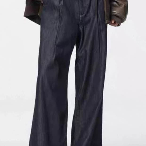 GU 데님 와이드 팬츠 S