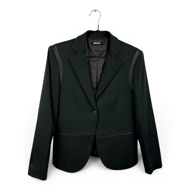 (6) DKNY 우먼스 양가죽 포인트 울 블레이저