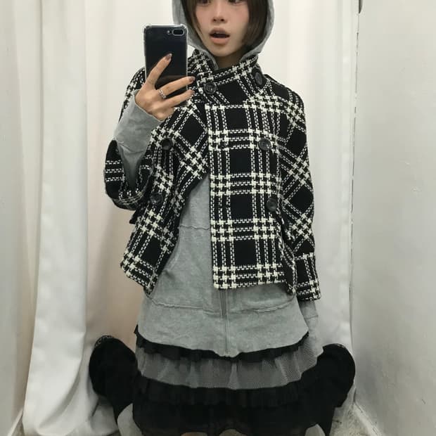 🐼체크 도트 무드 코디 🐼