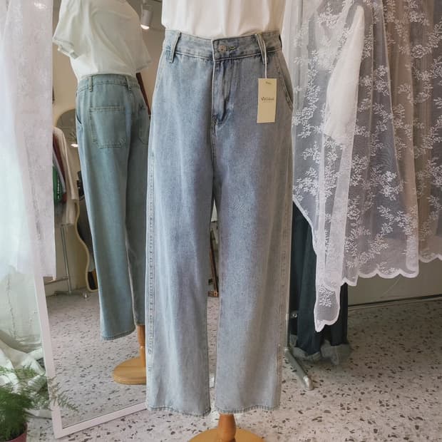 빈티지워싱 롤업 데님팬츠