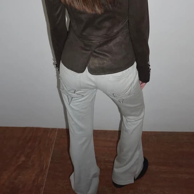 스컬프터 글리터 부츠컷 스웨트팬츠 m 새상품