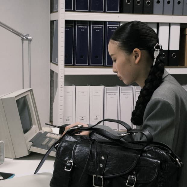 데뷔옹 바이커백 블랙