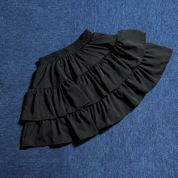 모리걸 캉캉 블랙 미니스커트