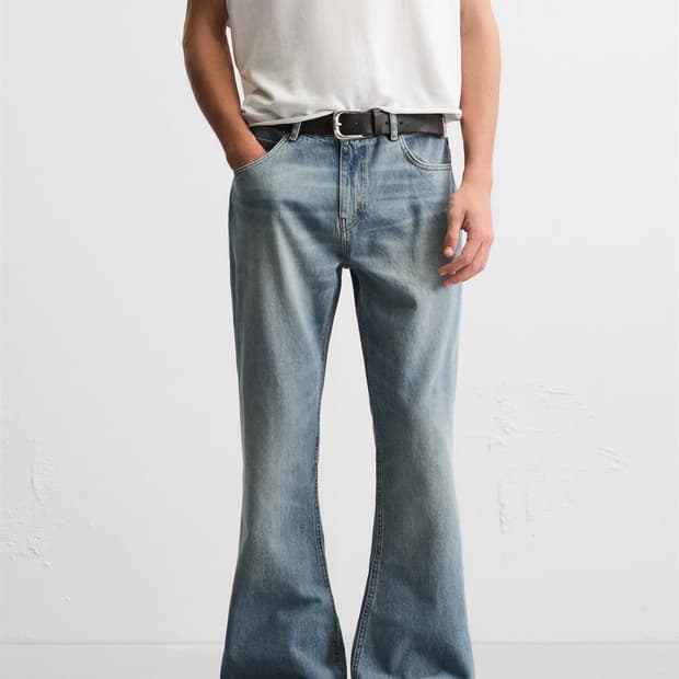 자라 JEANS FLARE FIT 부츠컷 플레어진 블루