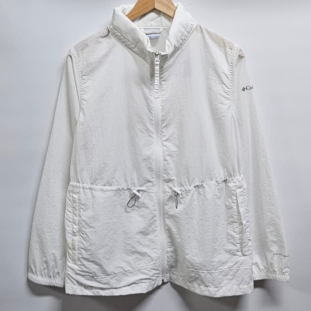 컬럼비아 여성 화이트 바람막이 자켓 M