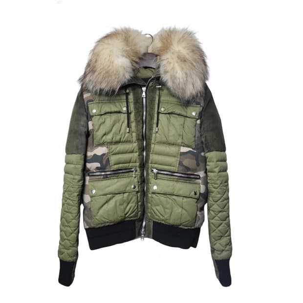 발망 올리비에루스테인 라쿤퍼 패딩 