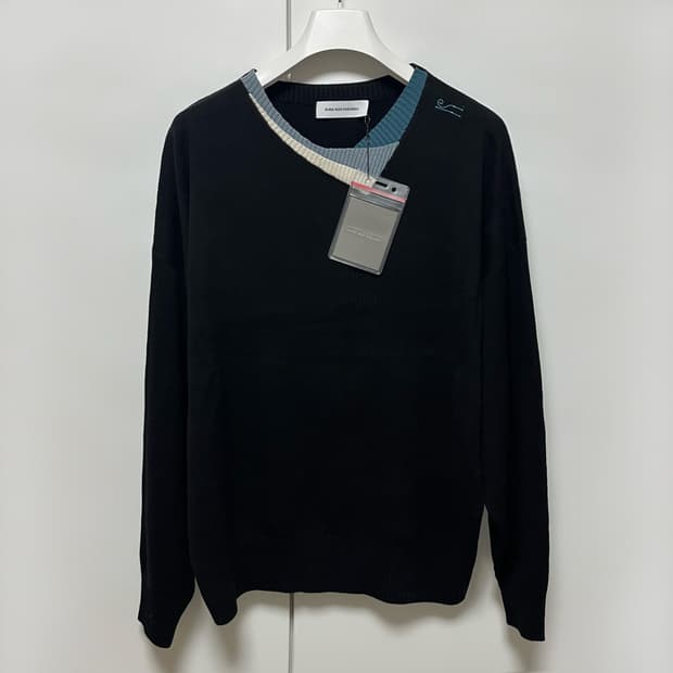 [52]키코 코스타디노브 25fw VIG 멀티 카라 니트/블랙