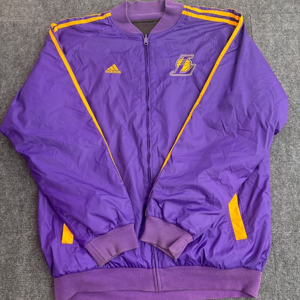 아디다스 NBA 레이커스 삼선 리버시블 자켓 XL