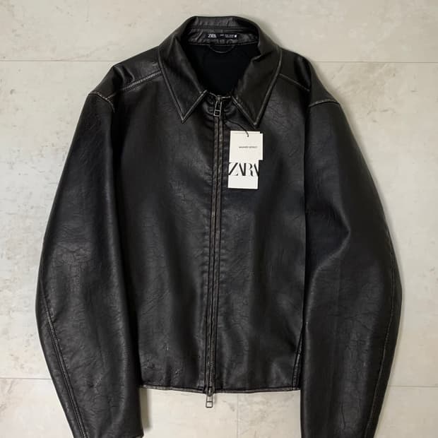 자라 페이크 레더 자켓(재킷)