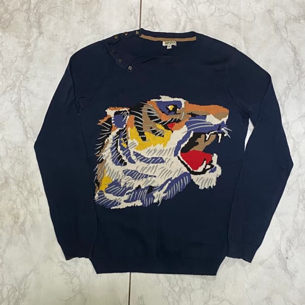 겐조 타이거 자수 니트 사이즈 95