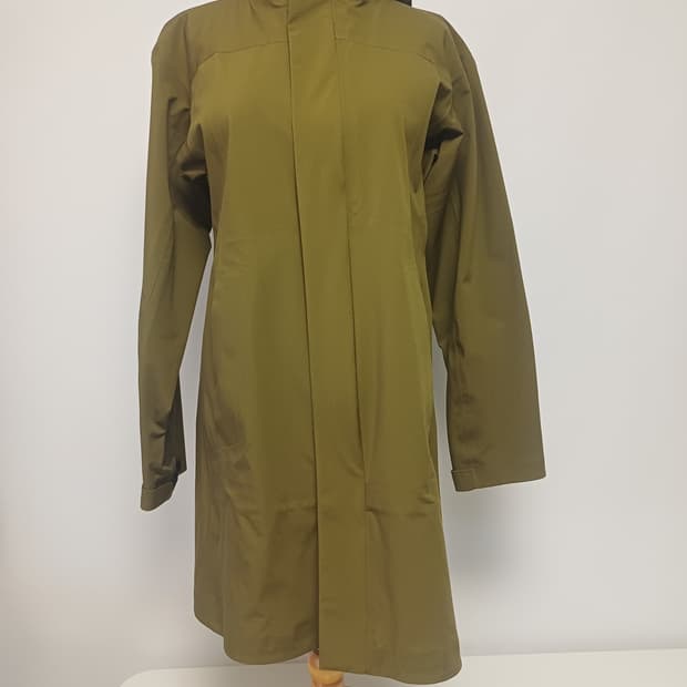 초S급 [심테이핑/방수] 무인양품 MUJI 발수 후드 코트 (올리브/S)