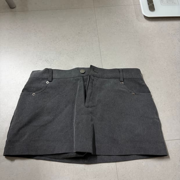 아워캐비넷 치마 그레이 m