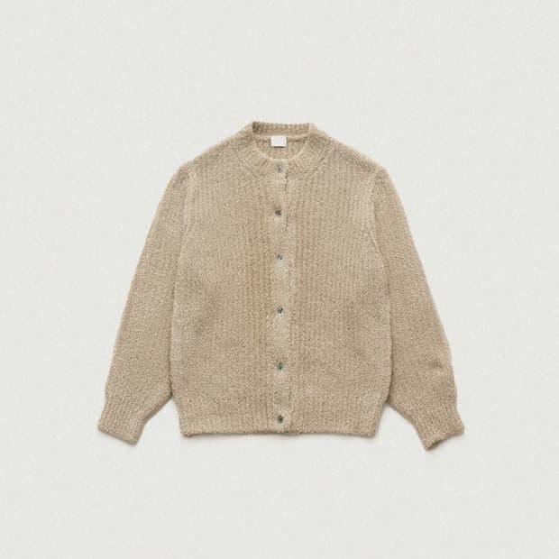 더바넷 Gold dazzle knit cardigan (상태좋음)