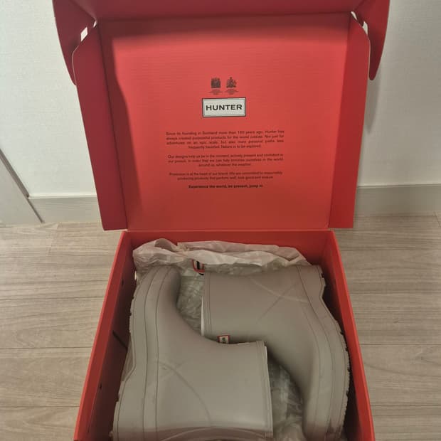 [280] 헌터 플레이 숏 레인부츠