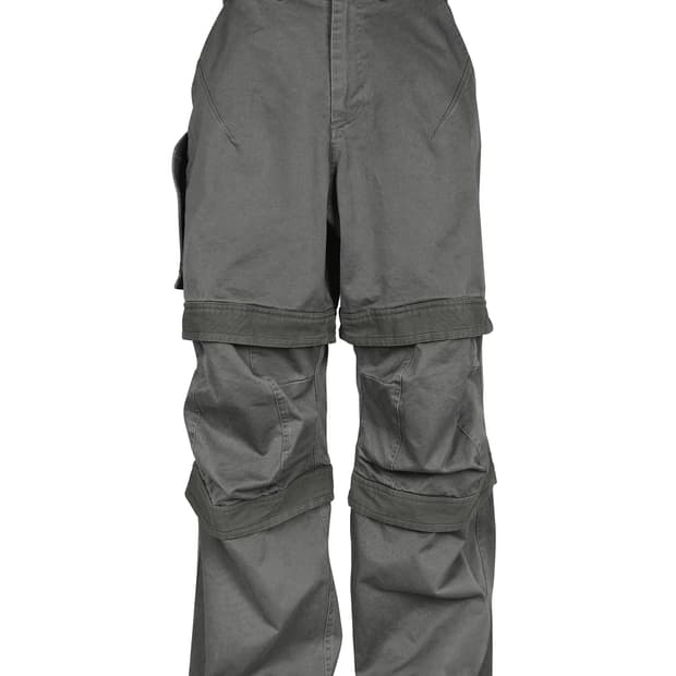 파프롬왓 챠콜 레이어드 카고 팬츠 2사이즈