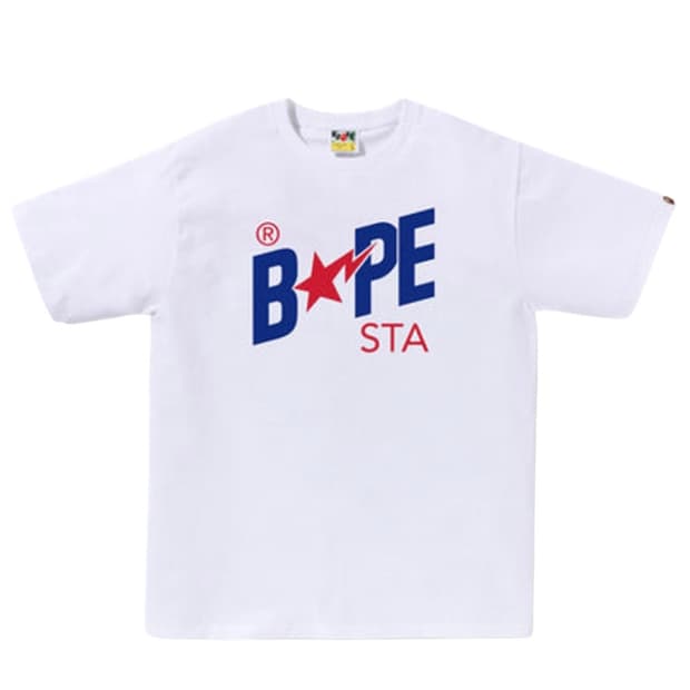 미개봉 새상품 [L] 베이프 컬러 베이프 스타 티셔츠 화이트 판매