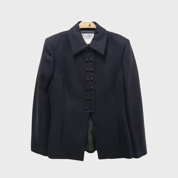 BELLEZZA 투버튼 포인트 울 블레이저 60554