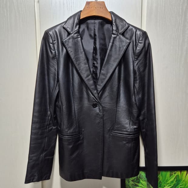 JPN 빈티지 블랙 소가죽 자켓 블레이져