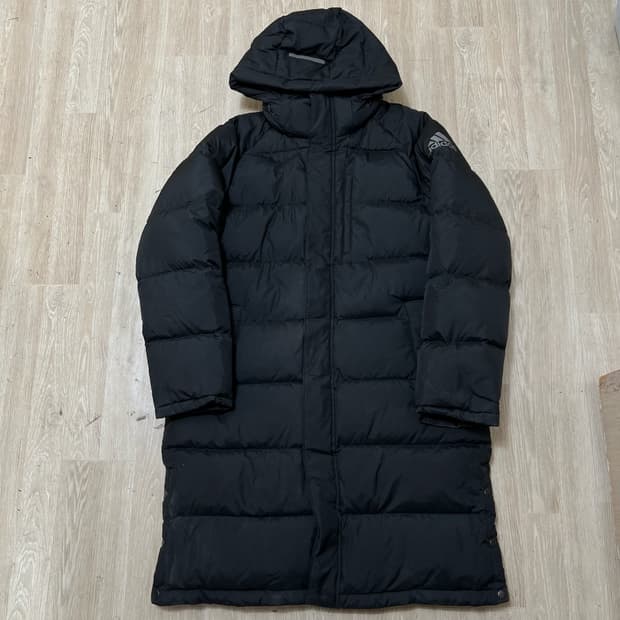 아디다스 남성 덕다운 후드 롱패딩 XXL/110 