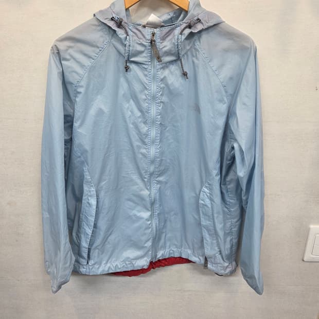 노스페이스 경량 바람막이 나일론 후드자켓 m