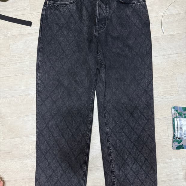 스투시 빅 올진 32사이즈 퀼티드 블랙 