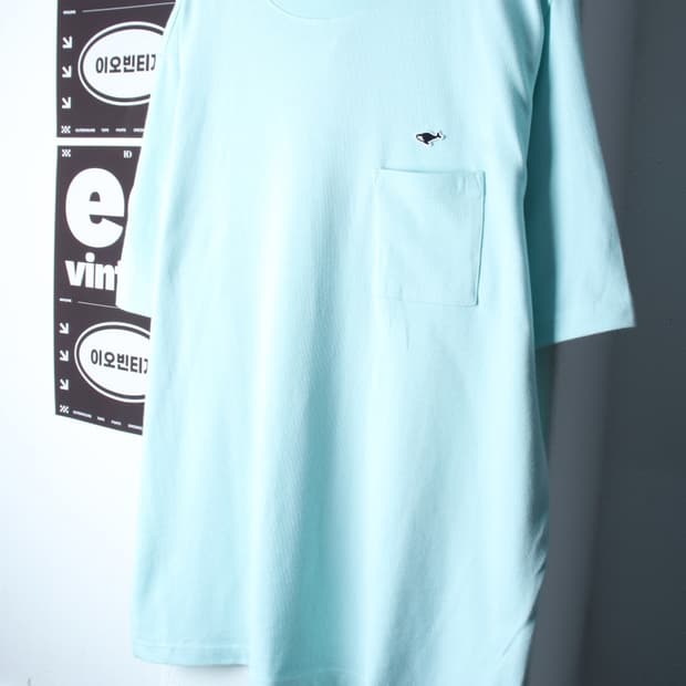 (XL-2XL) 네이더스 반팔 티셔츠 새상품 연블루 USA-H32529