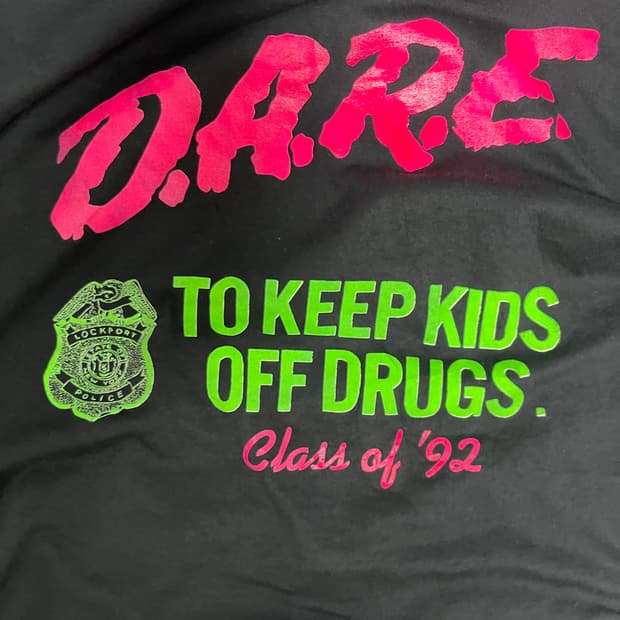 빈티지 90s dare 티셔츠 made in usa