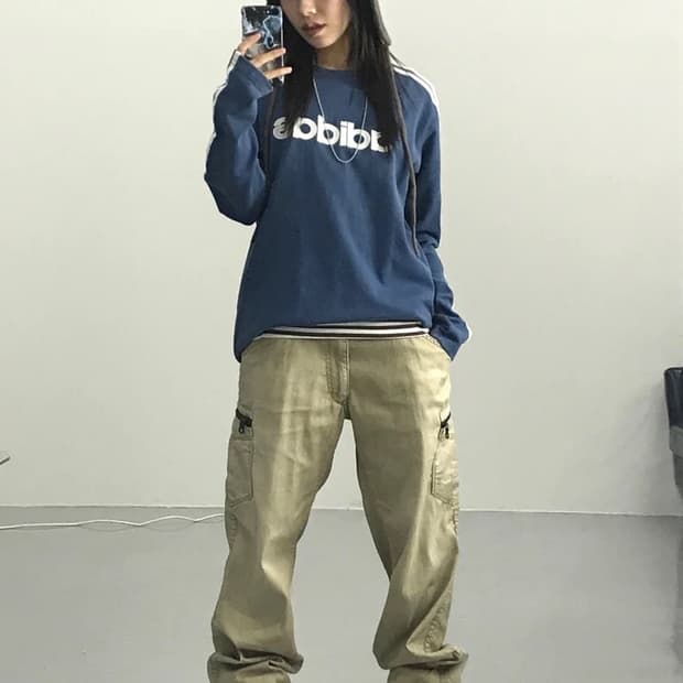 아디다스 네이비 롱슬리브