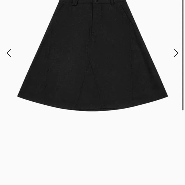 오헤시오 울 a-line 스커트 