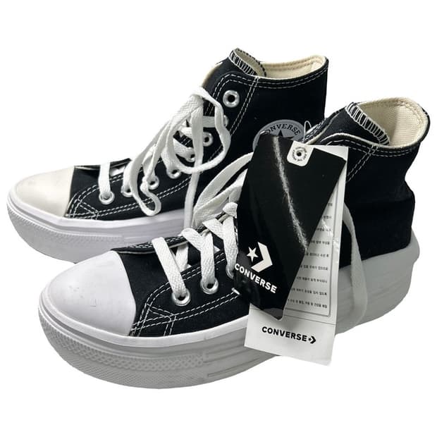 [새상품] 컨버스 척 테일러 올스타 무브 하이 블랙 230