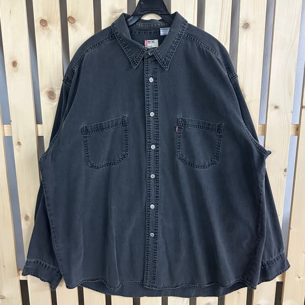 (XL) 리바이스 레드탭 데님 셔츠 블랙
