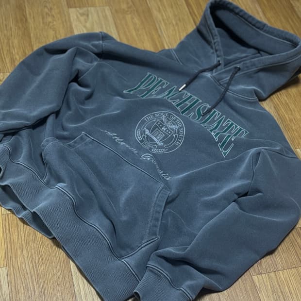 스파오 피그먼트 후드티