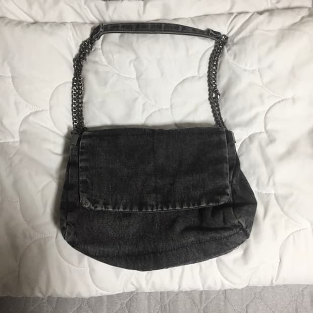 Zara 자라 락 플랩 숄더백 데님