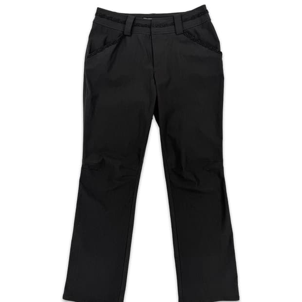 빈티지 블랙 레이스 슬랙스