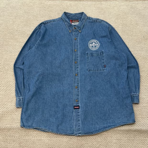 디키즈 워크 데님셔츠 r3400