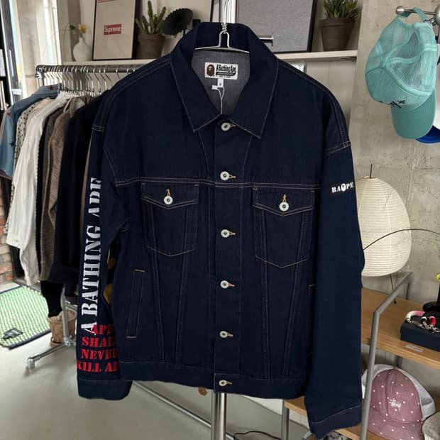 베이프 데님 자켓