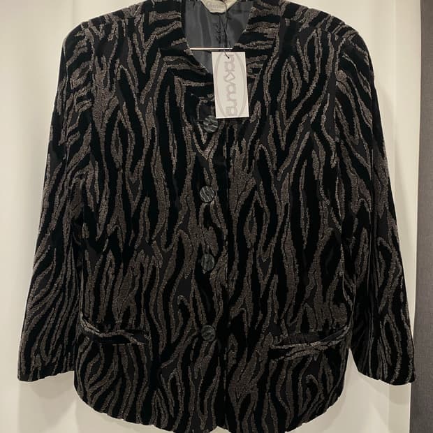 지브라 패턴 빈티지 자켓