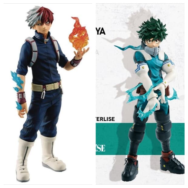 나의 히어로 아카데미아 미도리야 데쿠 토도로키 쇼토 제일복권 피규어 세트