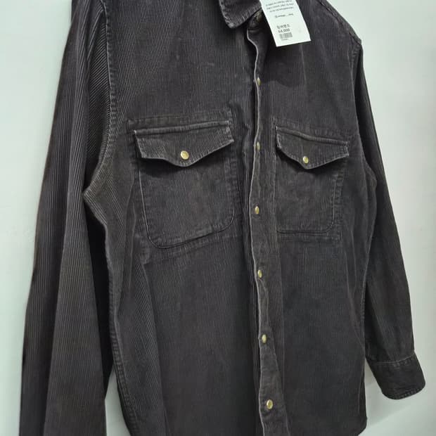 팀버랜드 블랙 코듀로이 셔츠 남성 M