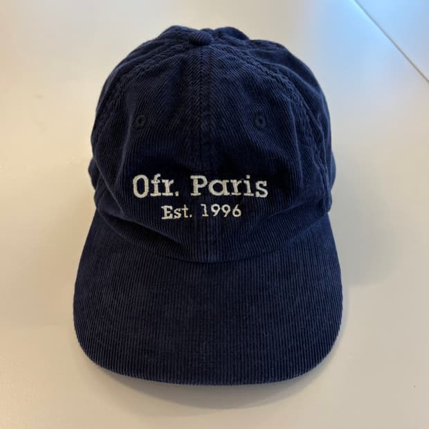 Ofr. Paris 코듀로이 볼캡 네이비