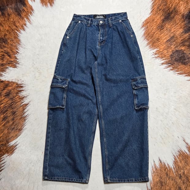 빈티지 진청 카고 데님팬츠