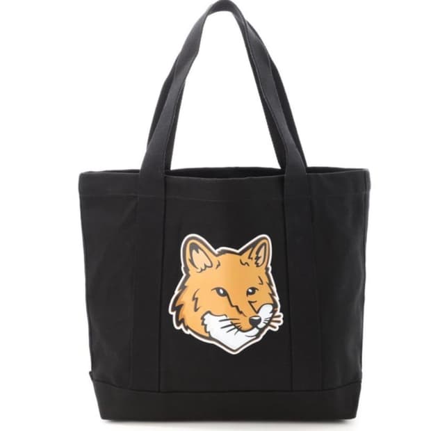 무료배송) 메종키츠네 폭스 헤드 블랙 토트백