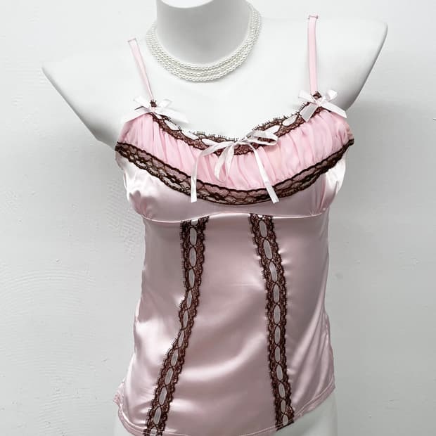 트라라라 히메갸루 리본 레이스 슬립 *레어