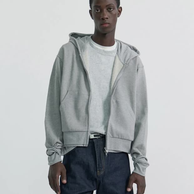 winder (윈더) 크롭 후드집업 M