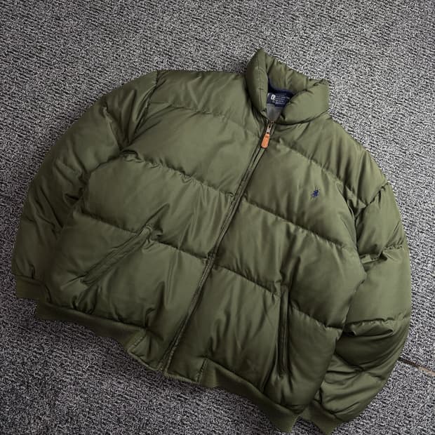 90s 폴로 랄프로렌 아카이브 올리브 다운 푸퍼 패딩 2298