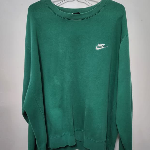 [정품] 나이키 NSW 클럽 플리스 맨투맨 그린