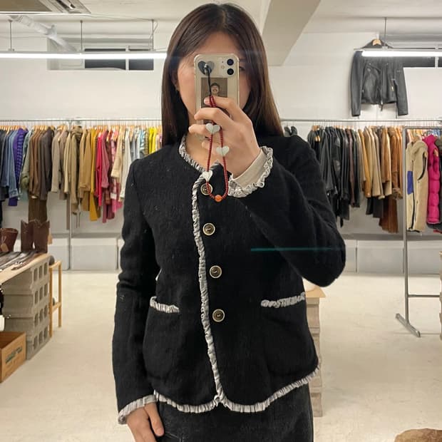 NEEDLES wool frill jacket 니들즈 울 프릴 자켓