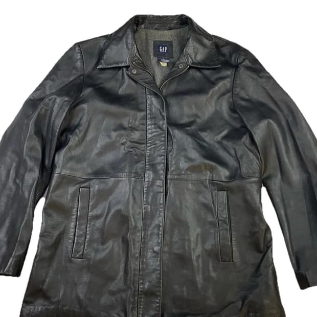 올드 갭 빈티지 레더 카코트