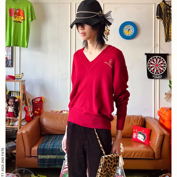 1980-90s Gianni Valentino V-Neck Knit