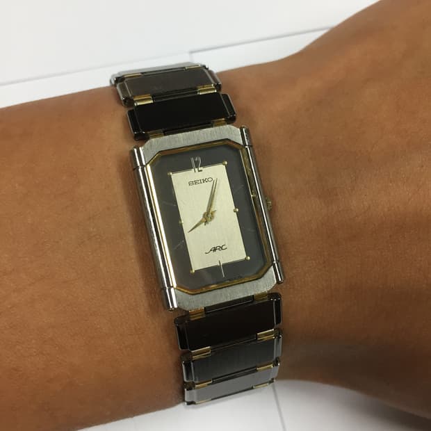 80s seiko arc quatz tank